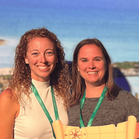 Mandy and Jennifer, owners of Out the Door Travel agency